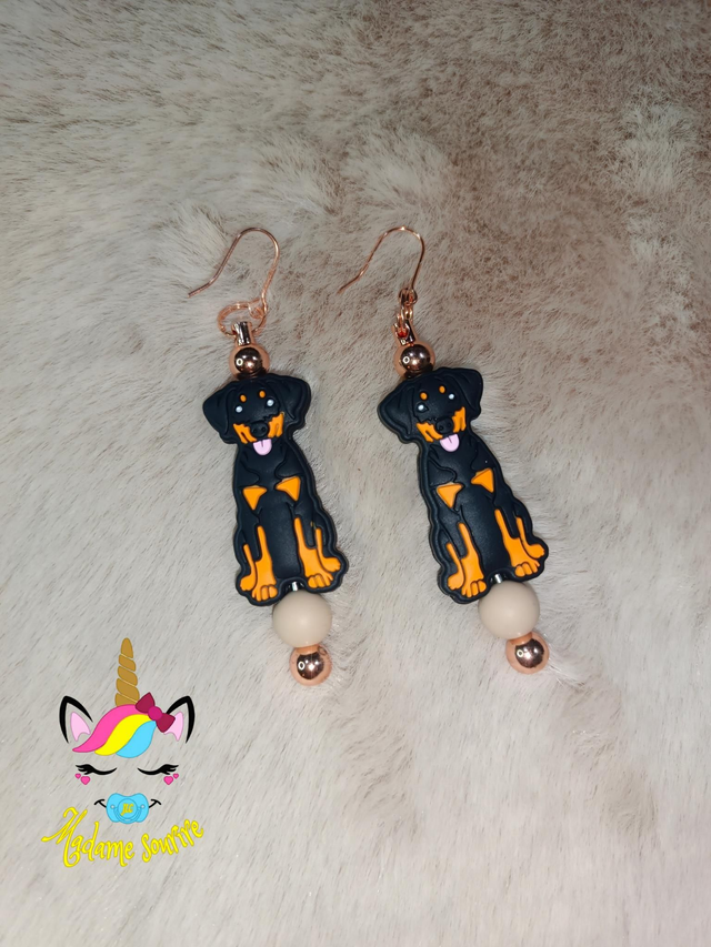 Boucles d'oreilles Chien