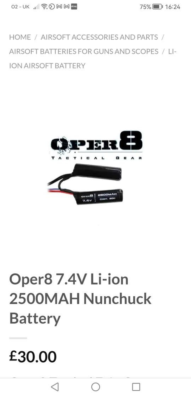 Oper8 7.4v 2500mah Li-ion Crane
