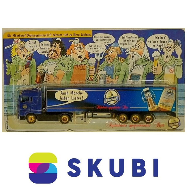 Reklamní kamion s návěsem MAN - Kulmbacher Mönchshof - model 1:87 H0