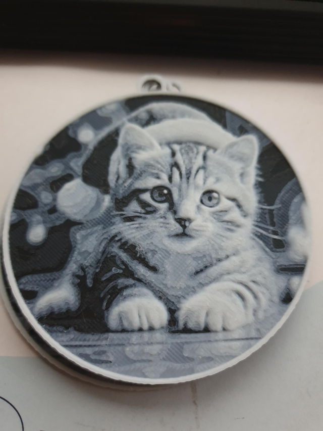 Boule de noël 53 Chat 8,5cm