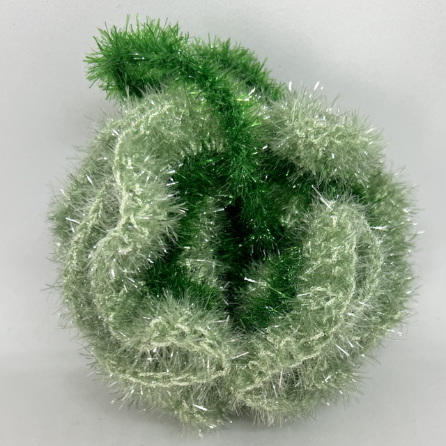 Fleur de bain au crochet exfoliante : ∅ ≈ 16 cm