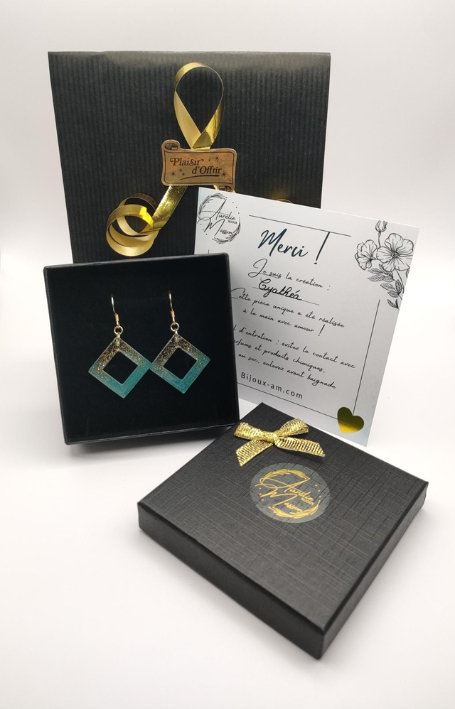 Boucles d'oreilles "Cyathea"