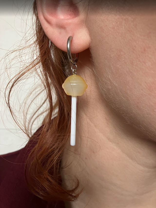 Earrings Lick My Lollipop - Ring silver