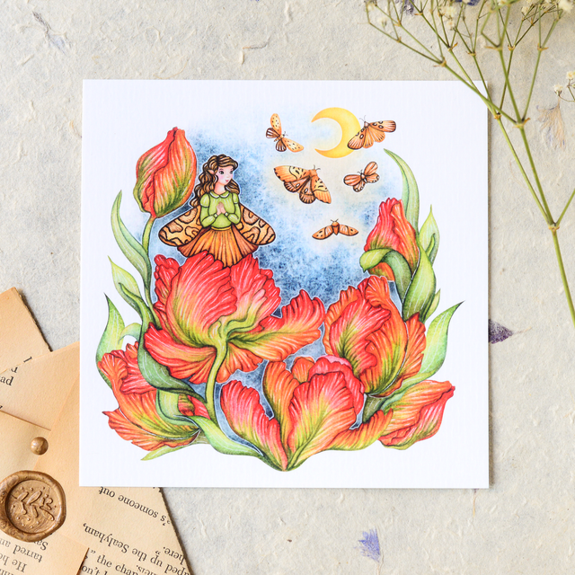 &quot;Tulip Fairy&quot; postcard
