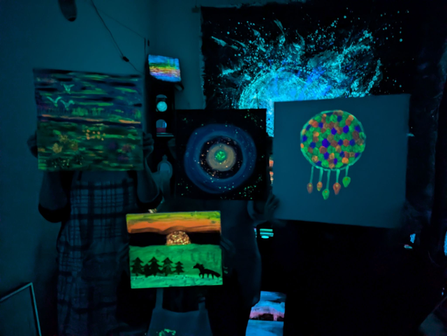 Strahlender Freundeskreis - *Special - Glow in the Dark  (individuelle Terminvereinbahrung möglich)