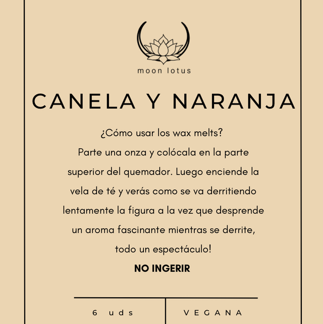 WAX MELT L CANELA Y NARANJA