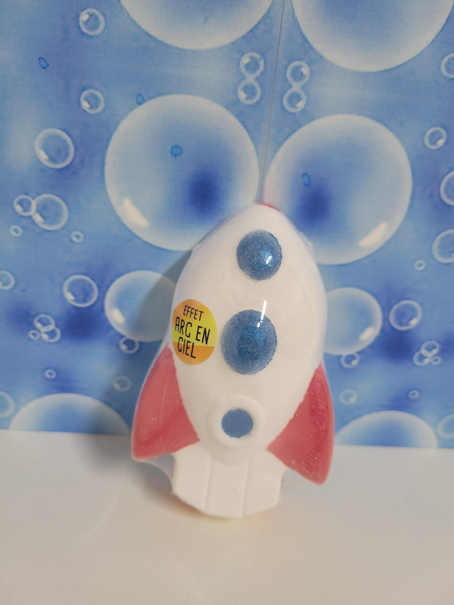 Bombe de bain fusée Arc en ciel Monoï 