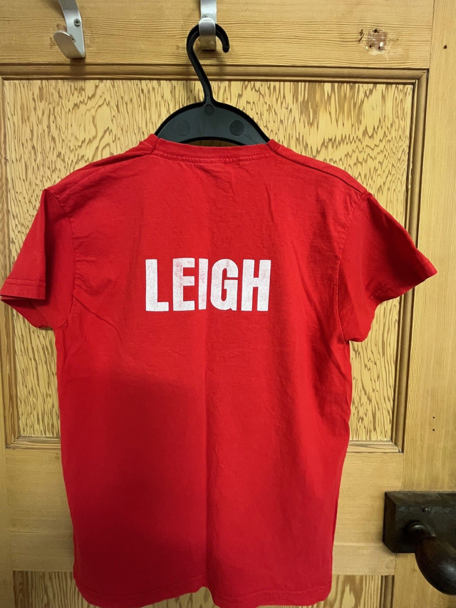 Preloved Stivichall Primary School House PE T-shirt Red Leigh