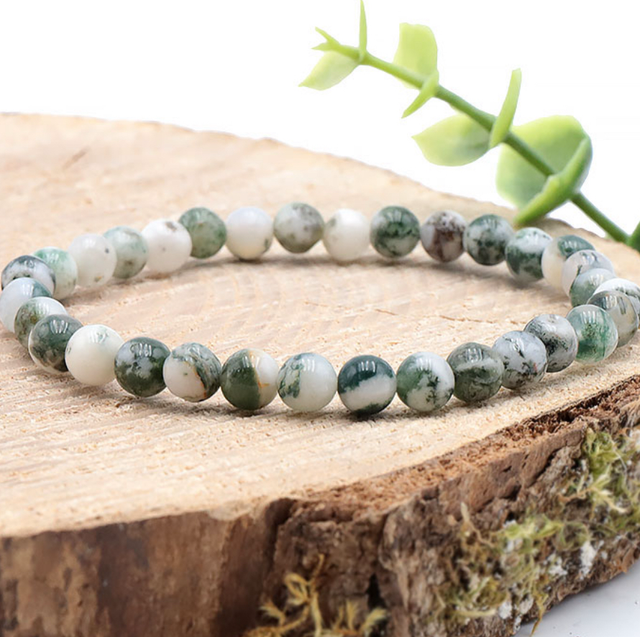 Bracelet Agate Arbre 06mm