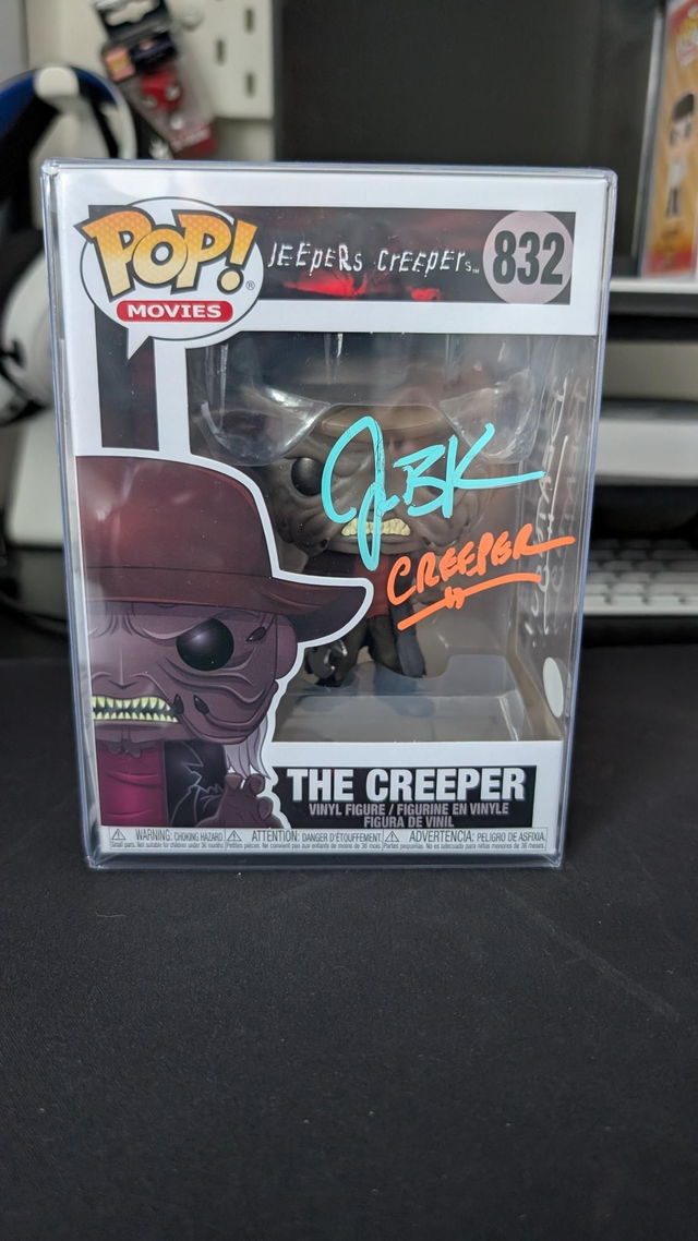 Funko Pop Jeepers Creeper 832 Signed By Jonathan Breck with JSA COA