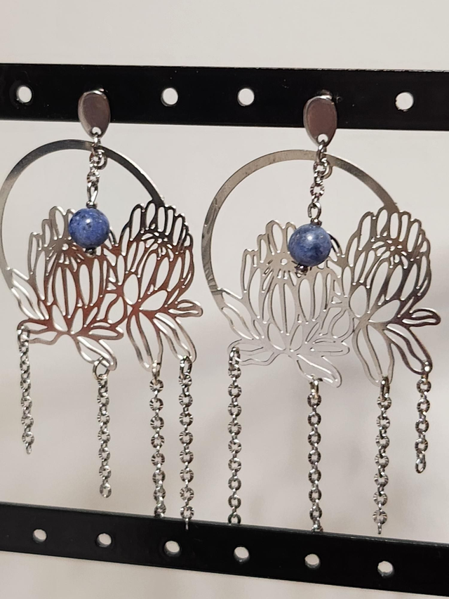 BO lotus argenté et soldalite