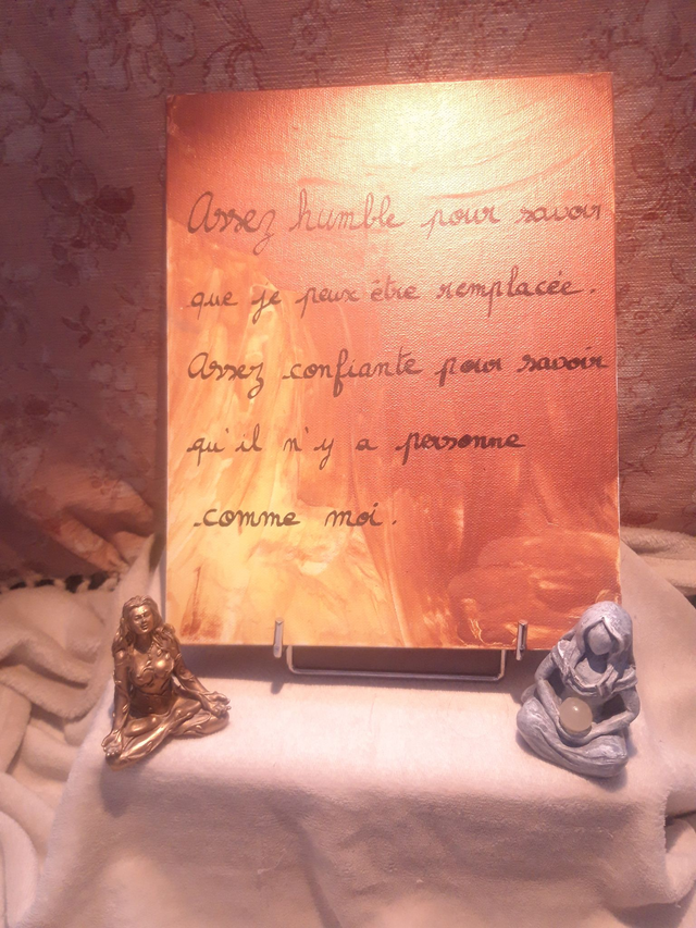 Toile "Humilité &amp; Confiance"