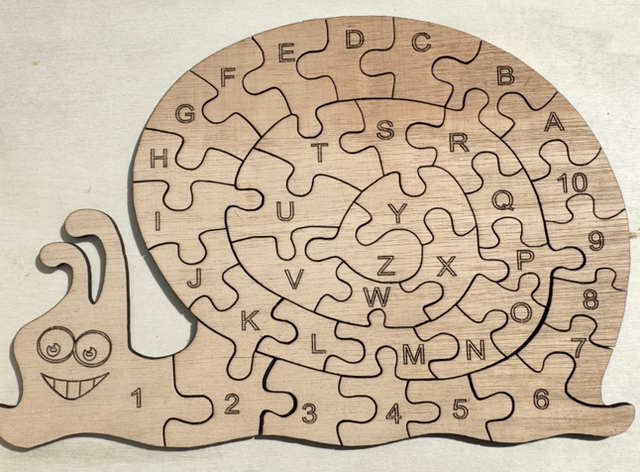 Alphabet Snail Puzzle