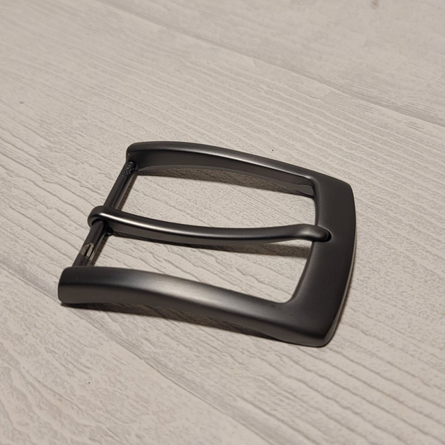 Gürtelschnalle Mattschwarz 39mm