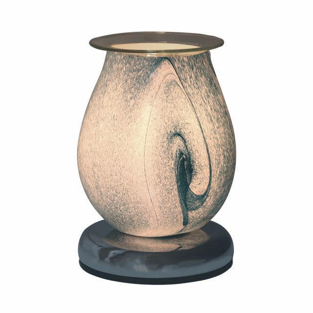 Teal Swirl Oval - Aroma Touch Sensitive Wax Melter 