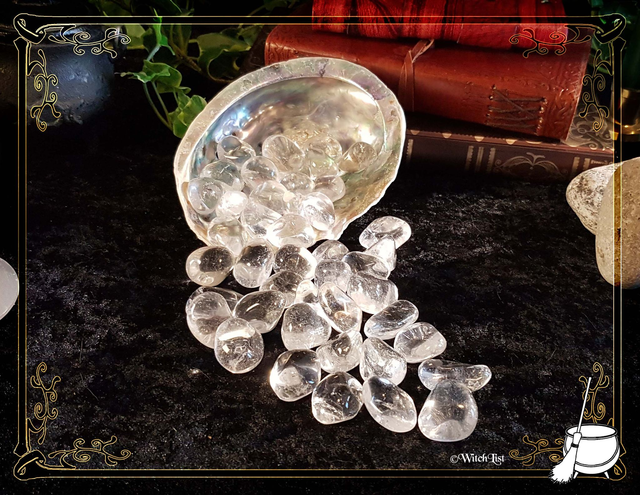 Pierre de cristal de roche roulée