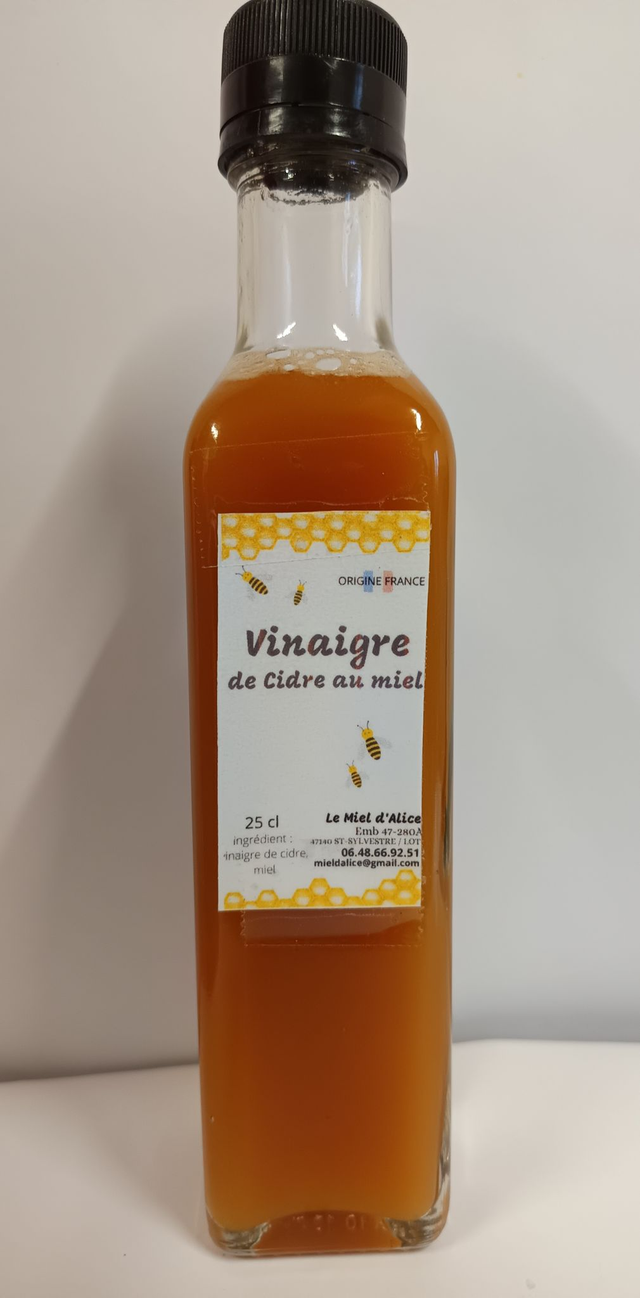 Vinaigre de cidre au miel