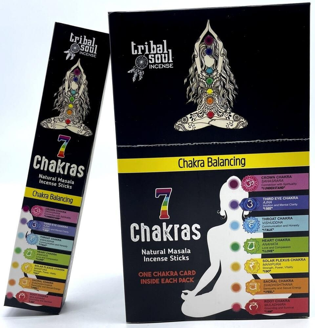 Encens Tribal Soul "Chakras - Noir"