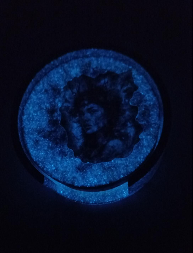 Dessous de verre luminescents