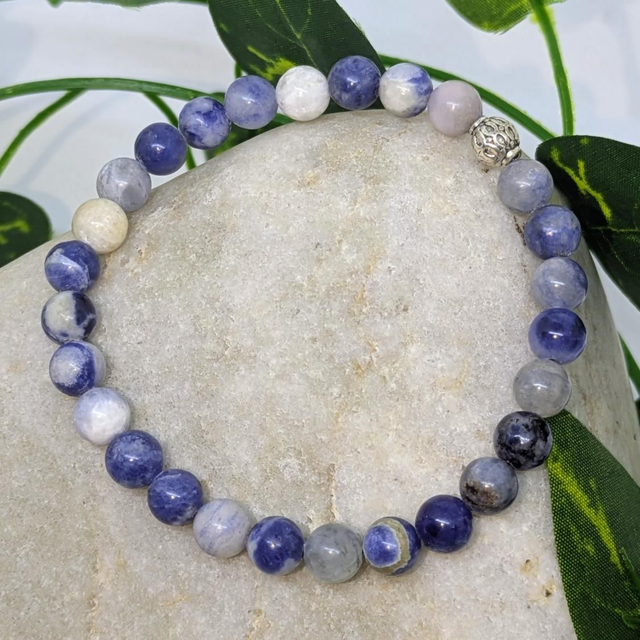 Bracelet &quot;Sodalite&quot; 6mm BR-019