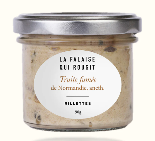 Rillette de Truite fumée et aneth 90g Falaise qui rougit