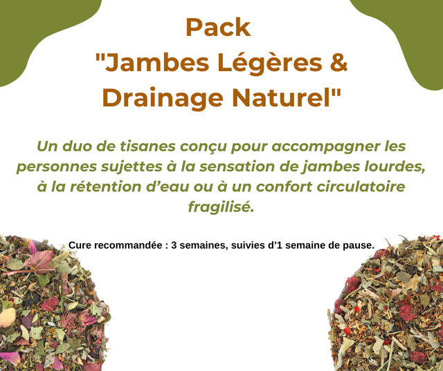 🌿 Pack "Jambes Légères & Drainage Naturel"