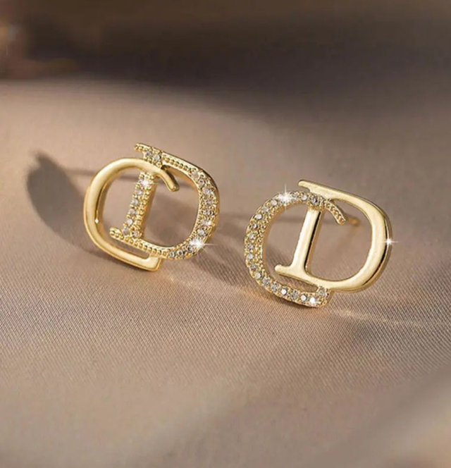 Boucles d'oreilles CD avec strass