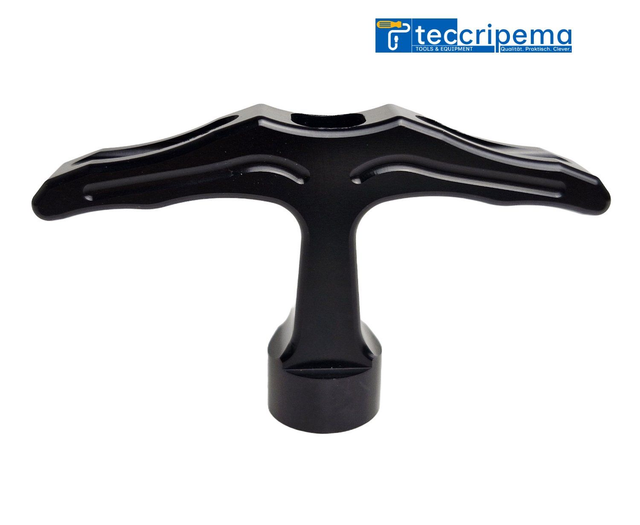 teccripema Startergriff Aluminium Schwarz