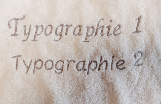 2. Broderie personnalisée au delà de 10 caractères
