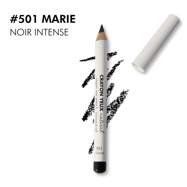 Crayon Yeux Naturel et Vegan - Noir Intense - #501 MARIE - Clever Beauty