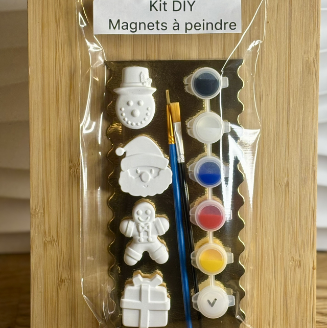 Kit de magnets à peindre (Noël 1)