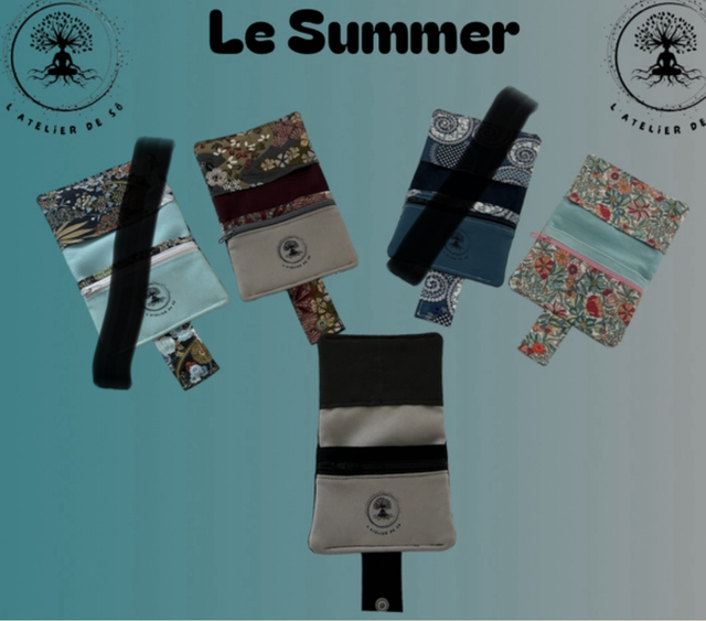 « Le Summer » petit portefeuille/porte monnaie