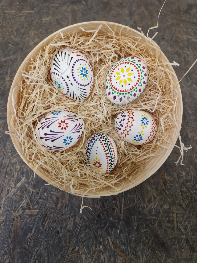 5-er Set Wachs-Bossier-Technik Bauernmuster