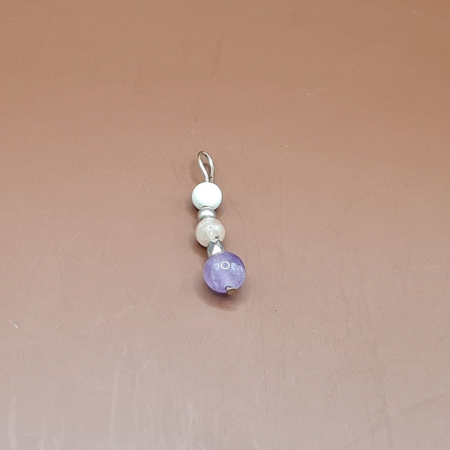 Pendentif Améthyste - pierre de lune