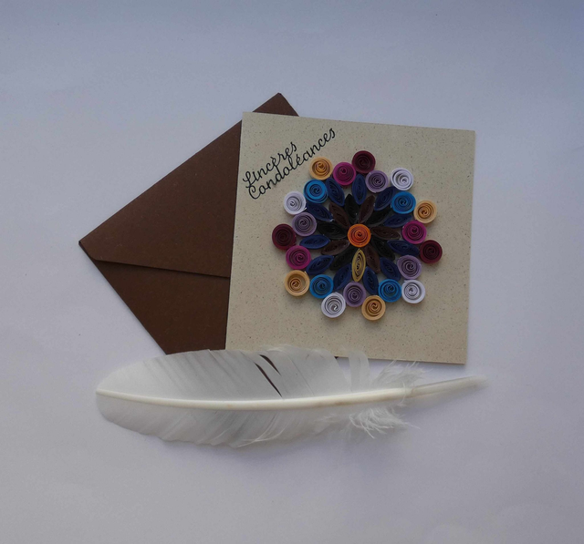 La carte artisanale des condoléances