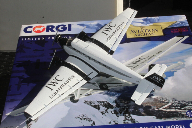 Junkers Ju-52/3m JU-AIR (HB-HOS) &quot;IWC Livery&quot;, 1:72 Corgi