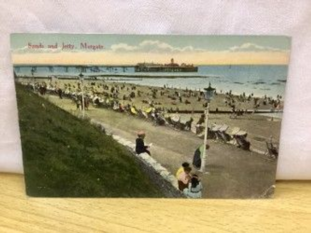Margate, Sands and Jetty, Kent, National Series M & L. Ltd Postcard. Our Ref No. R211 £2.00