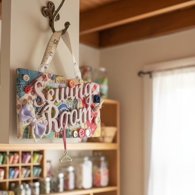 Sewing themed Room Plaque - AD10
