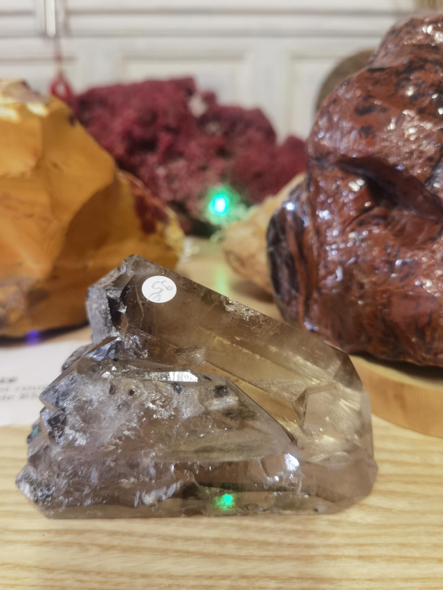 Triple pointe Quartz fumé