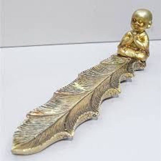 Buddha-Figur aus Kunstharz von Porta Inc., 22 x 4,7 x 6,7 cm  