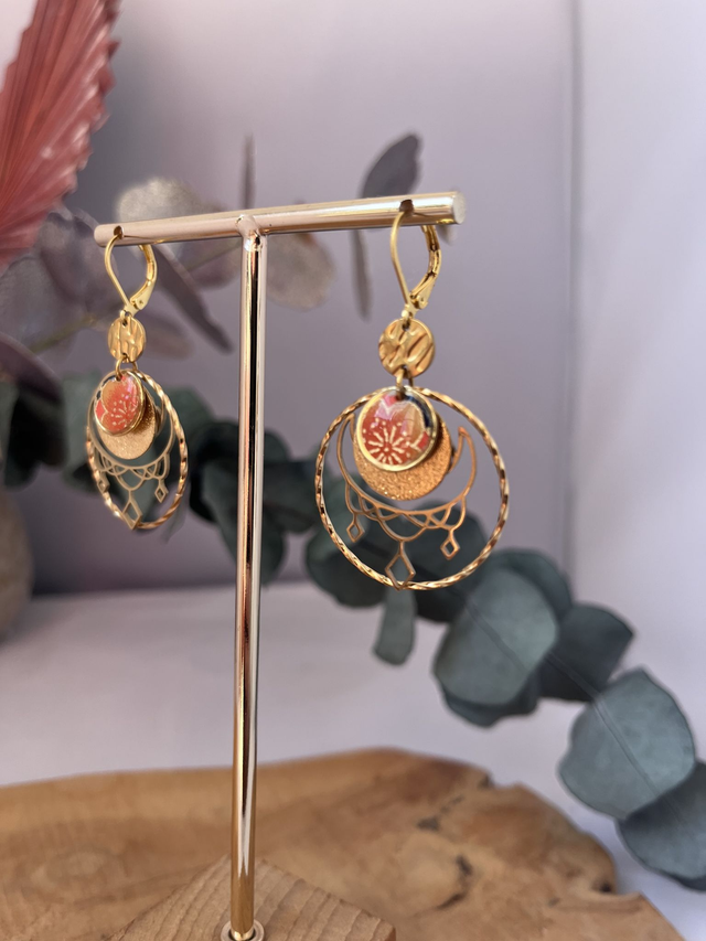 Boucles d’oreilles Lune