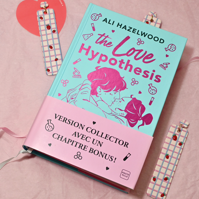 Marque-page Vichy Fraise Saint Valentin 2025 