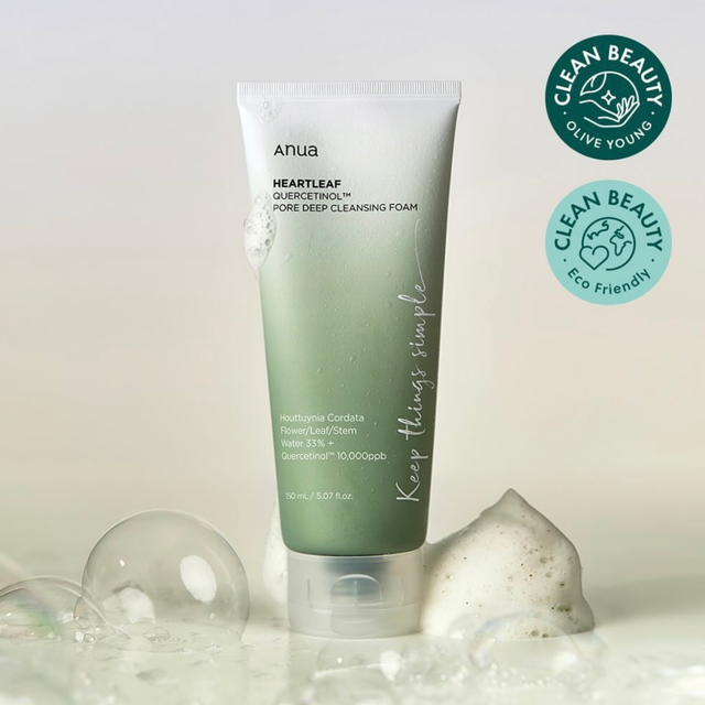 ANUA Heartleaf Quercetinol Pore Deep Cleansing Foam