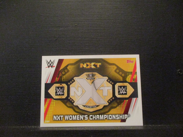 NXT Women's Championship - Championship Slam Attax Universe Original Trading Card #240