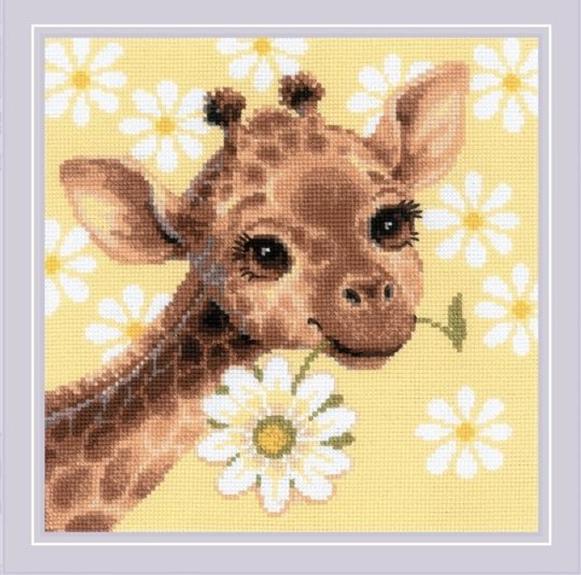RIOLIS Little Giraffe Counted Cross Stitch Kit