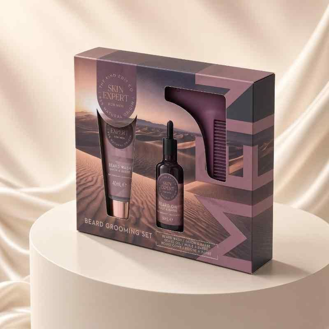 The Kind Edit Co. Skin for Men Expert Beard Grooming Gift Set | Men's Grooming