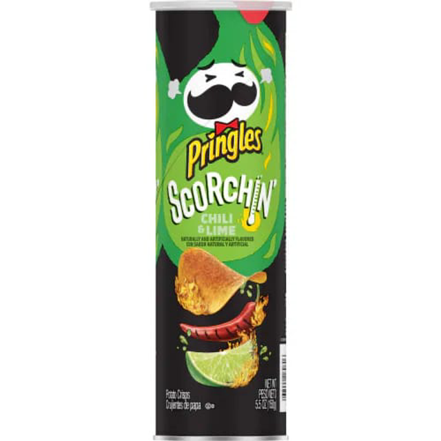 Pringles Scorchin&#039; Chilli and Lime (158g)