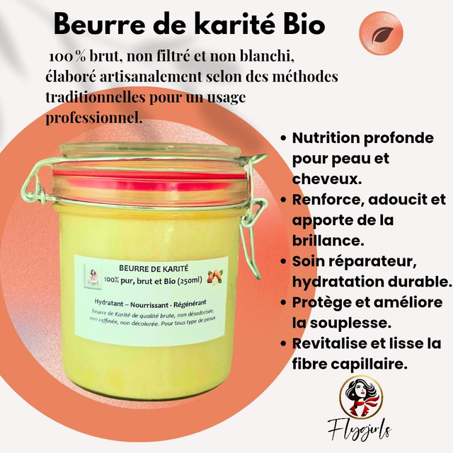 Beurre de karité Bio 250g