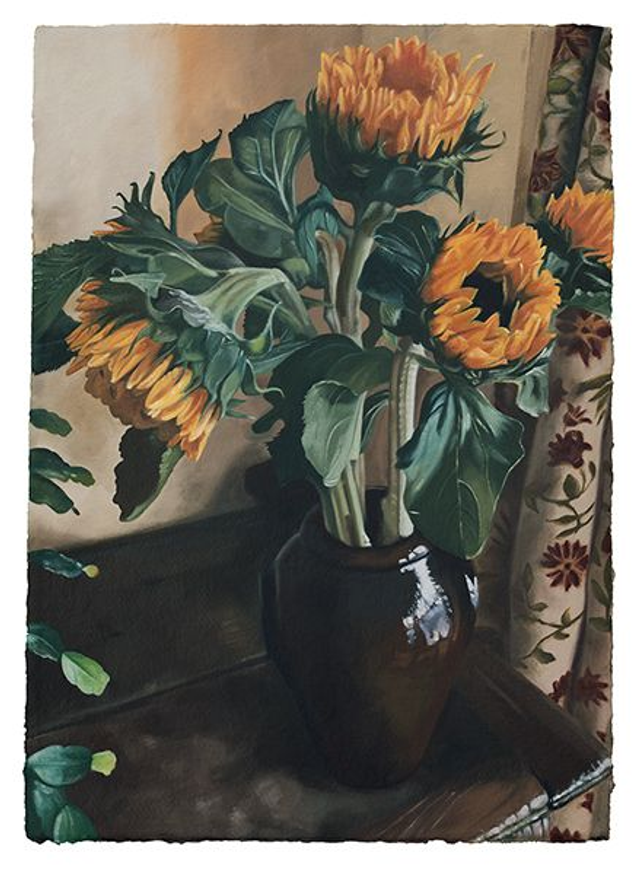 Limited Edition Fine Art Giclee Print - Vase with Sunflowers