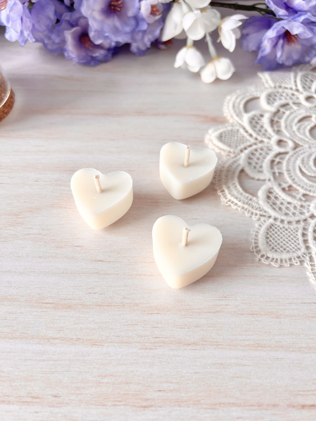 💜 Pack de 3 petits coeurs - parfum Douce Lueur ou Rose Ancienne